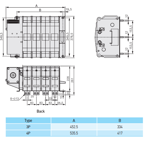 ATS Vitzro 3P 1200A 612WN - B60120WN